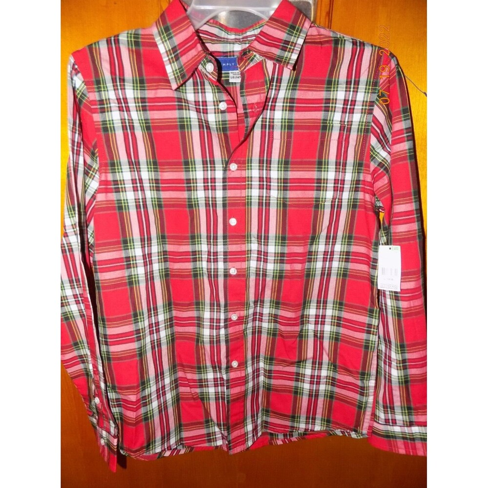 New boy's Simply Styled Sears button down shirt Large 14/16